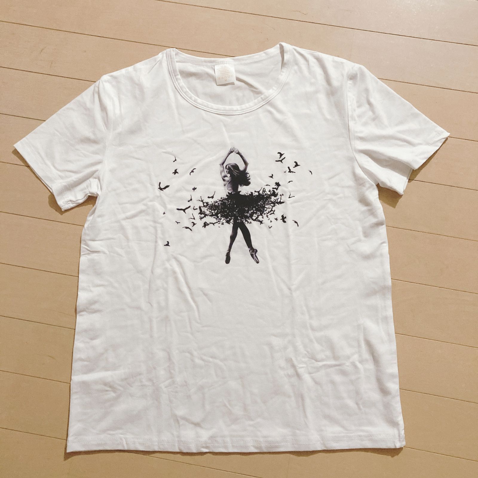 新品】バレエTシャツ 斬新アートなジョークTシャツ アートなバレリーナ