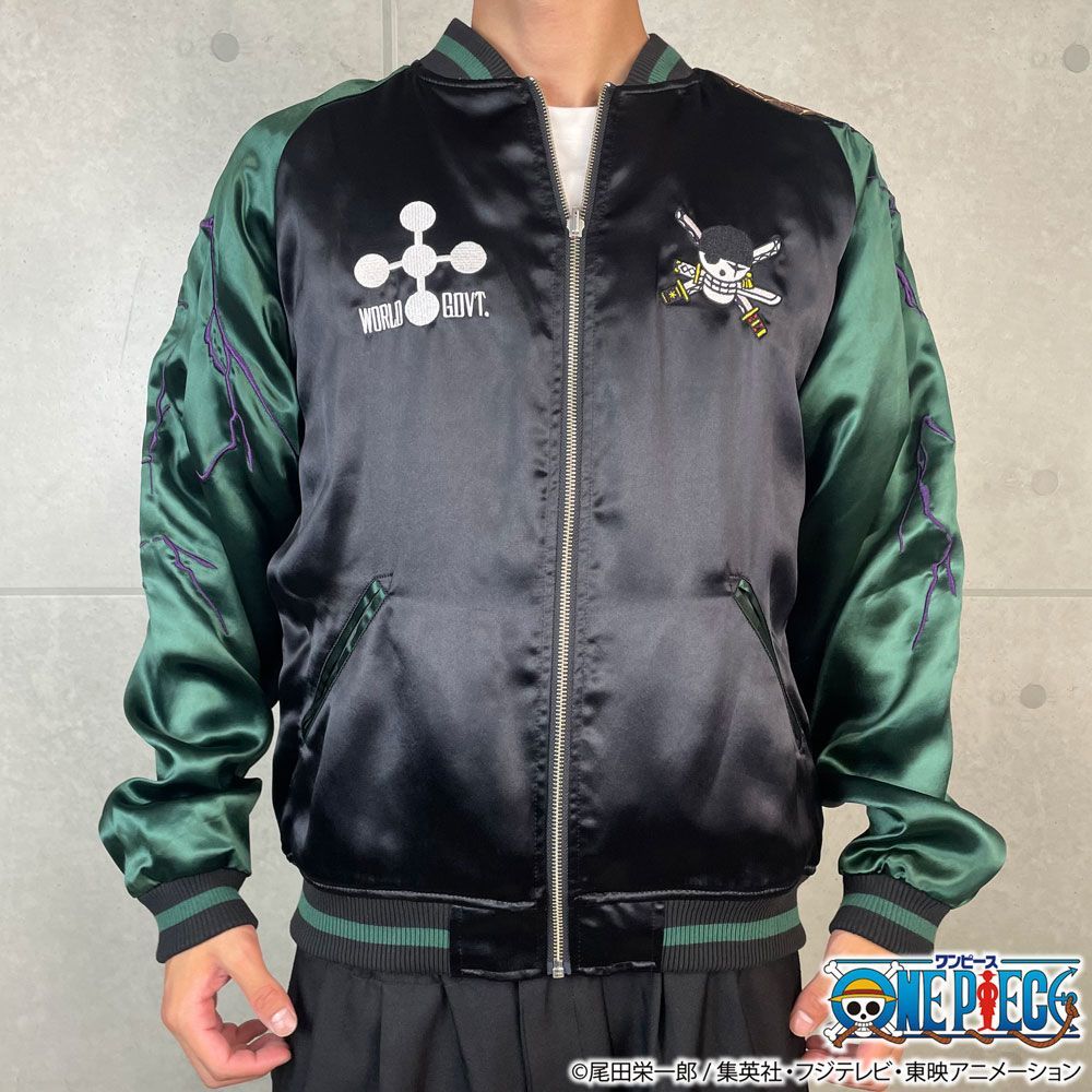 絡繰魂 粋 ワンピース ONEPIECE コラボ スカジャン ゾロvs カク