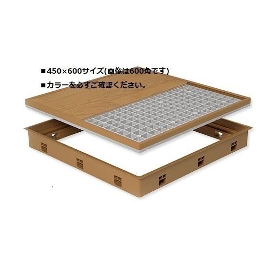 ２個 城東テクノ 高気密型床下点検口 SPF-R4560F15-NL ナチュラル 標準型 450×600