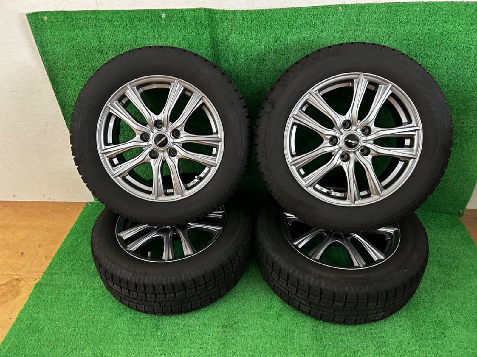 ニッサン ジュークニスモ NF15 スタッドレスタイヤ アルミホイール ４本セット 205/60R16 送料込み - メルカリ