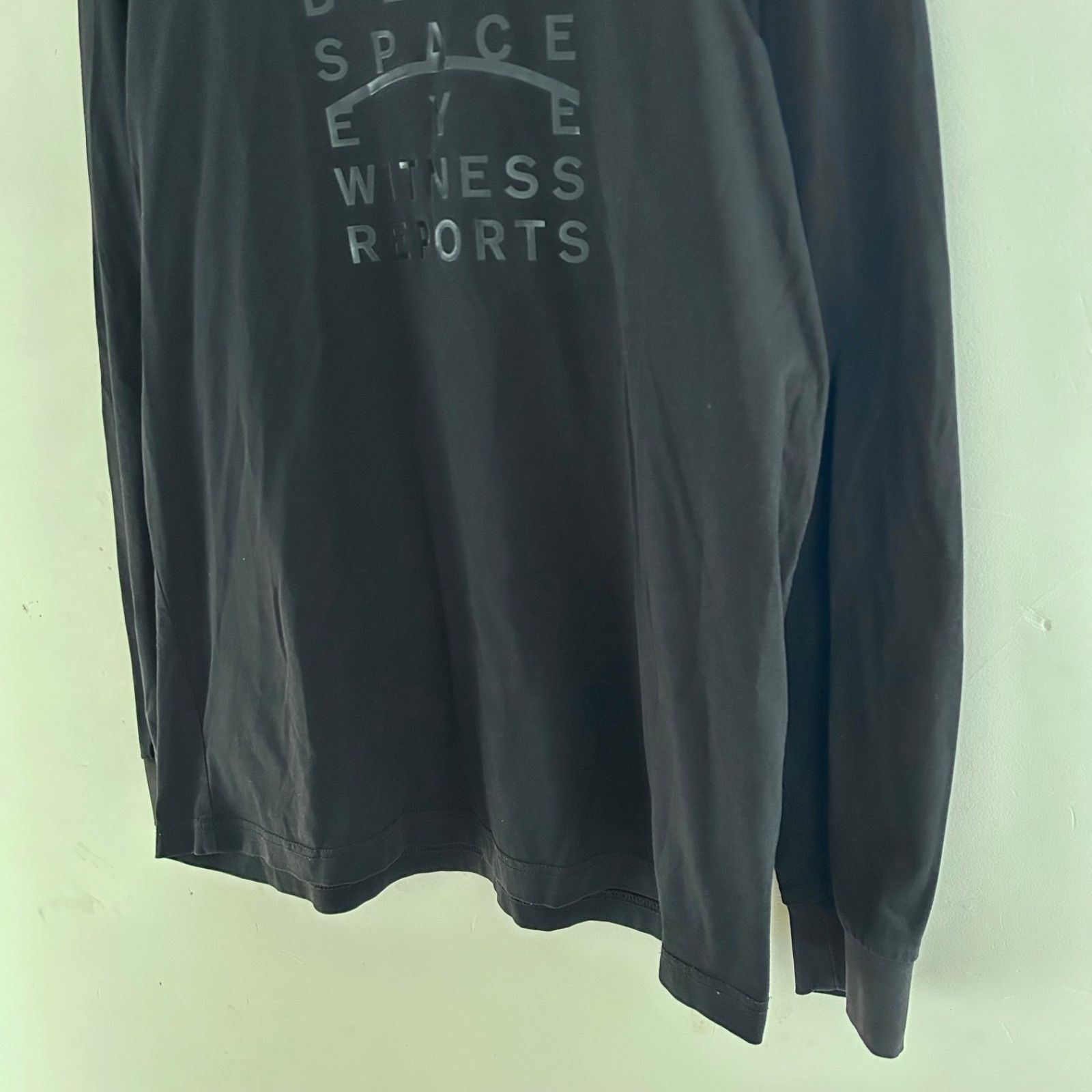 DIESEL ディーゼル ロングスリーブTシャツ ロゴパッチ ブラック 黒 M 