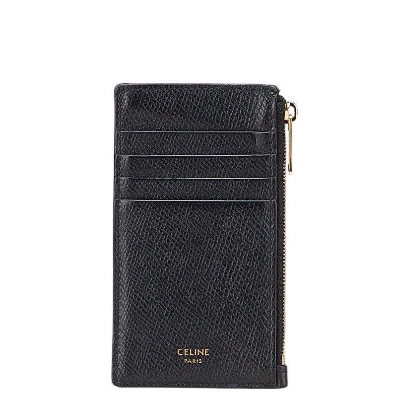 セリーヌ コインケース カードケース ブラック レザー CELINE【1