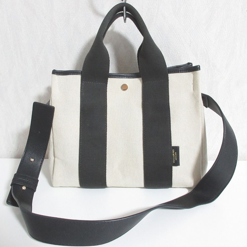 良品 VIOLAd'ORO ヴィオラドーロ GINO キャンバス 2WAY トート