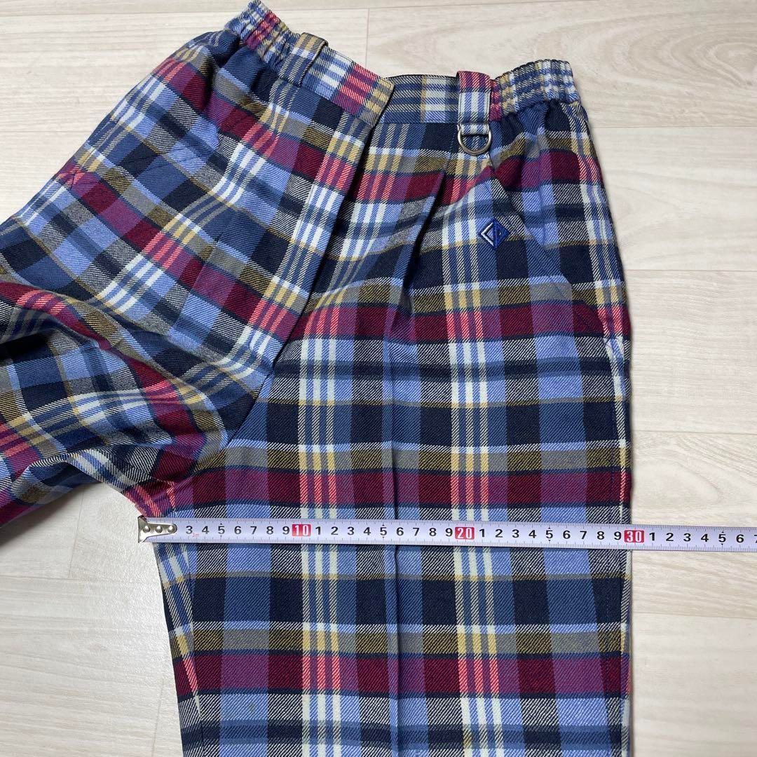 Christian Dior クリスチャンディオール チェック ウールパンツ S