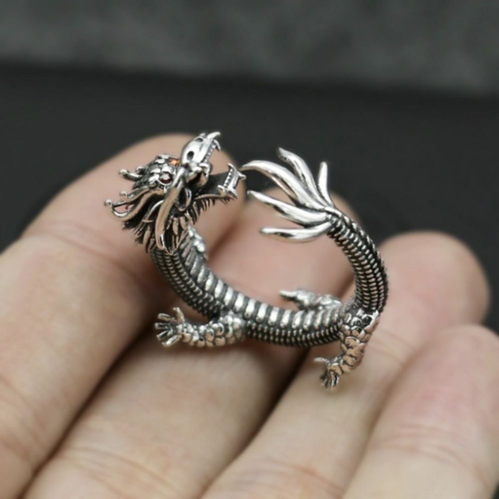 リング ドラゴン 全身 龍 竜 指輪 開運 アクセサリー ユニセックス 