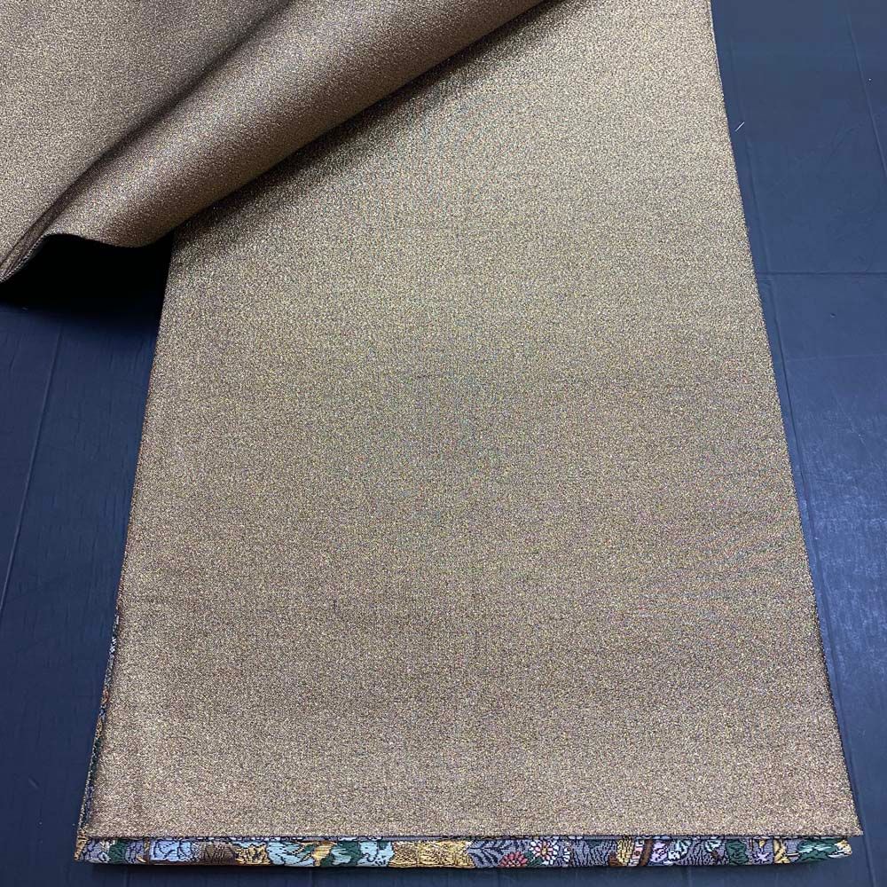 【袋帯】刺繍 金 黒 全通柄袋帯 色無地 訪問着 付け下げ 中古 礼装 正絹 仕立て上がり リサイクル 438cm 2845 袋帯】刺繍 金 黒 全通柄袋帯 色無地 訪問着 付け下げ 中古 礼装 正絹