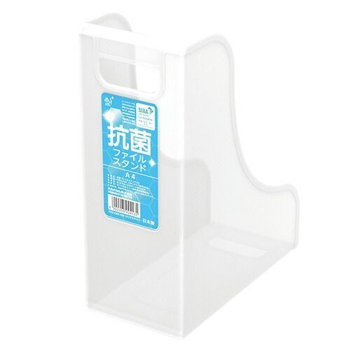 まとめ ファイル ケース オフィス家具 フロアケース ナカバヤシ 抗菌ファイルスタンド ●規格 Ａ４判ヨコ型 ＰＰ＋無機系抗菌剤練込 FBK-E6E-CW ｸﾘｱﾎﾜｲﾄ 4902205924135 1個 ×24セット
