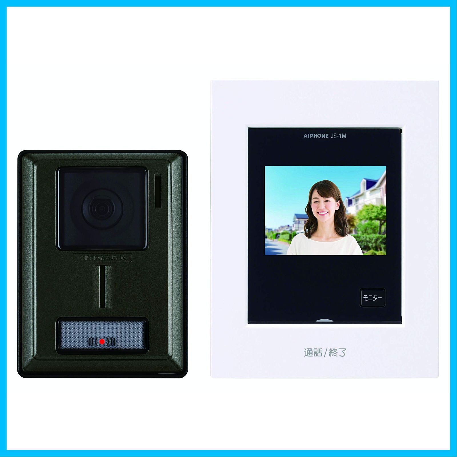 カメラ付き玄関子機 インターホン モニター付き親機 わかりやすい画面表示 ドアホン カメラレンズ調整 AC電源プラグ式 有線 アイホン 無線 ZA-TD1