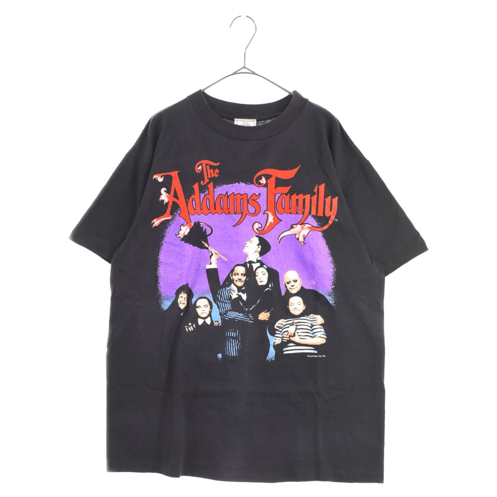 The Addams Family ロンT プリント Tシャツ 黒 e463 - Tシャツ