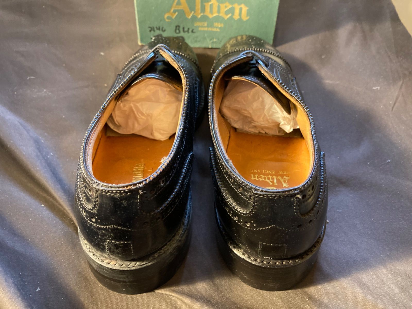 18.26万 2000還元 Wネーム Altmans別注 Alden オールデン 新品 黒