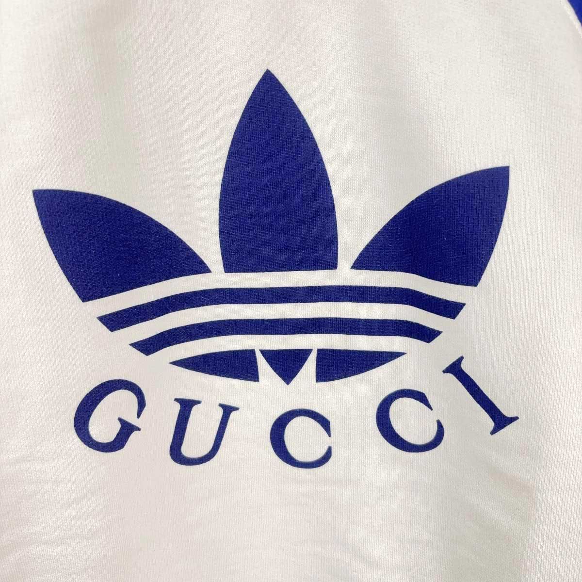 GUCCI ×adidas コラボ スウェット トレフォイルロゴプリント L GUCCI ×adidas コラボ スウェット トレフォイルロゴプリント ミケーレ