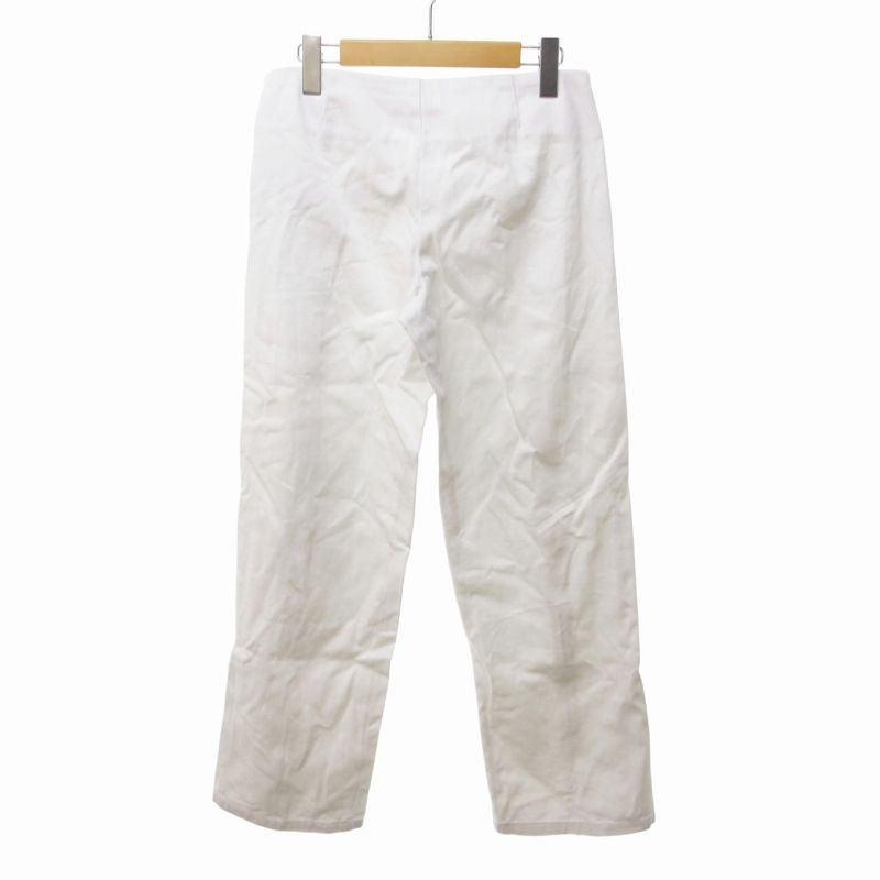 ギマガス Gimaguas 美品 ジップ トラウザーズ ストレート 36 白  