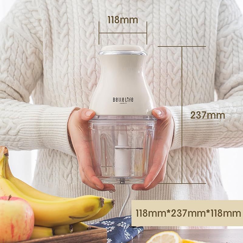 BelleLife フードプロセッサー チョッパー フードチョッパー 肉挽き器
