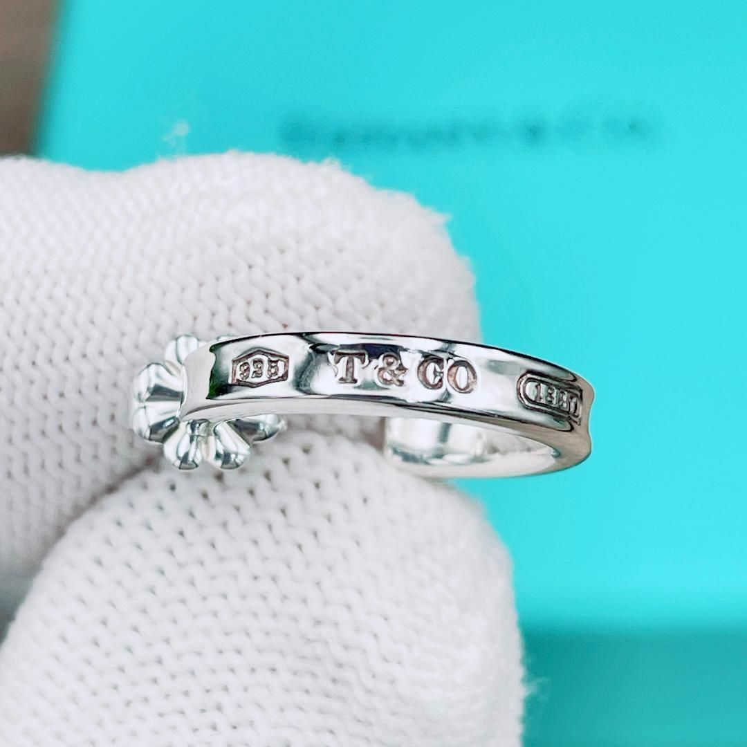 ティファニー 仕上済 Tiffany-Co. 1837 ナロー ピアス スモール 片耳用 Ag925 シルバー ブランド 2.1g