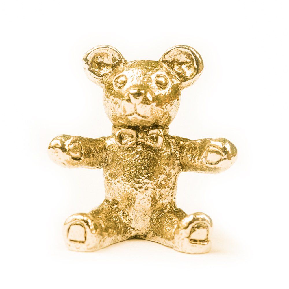 品質は非常に良い テディベア アート イギリス製 ゴールドプレート 22ct 皿・プレート
