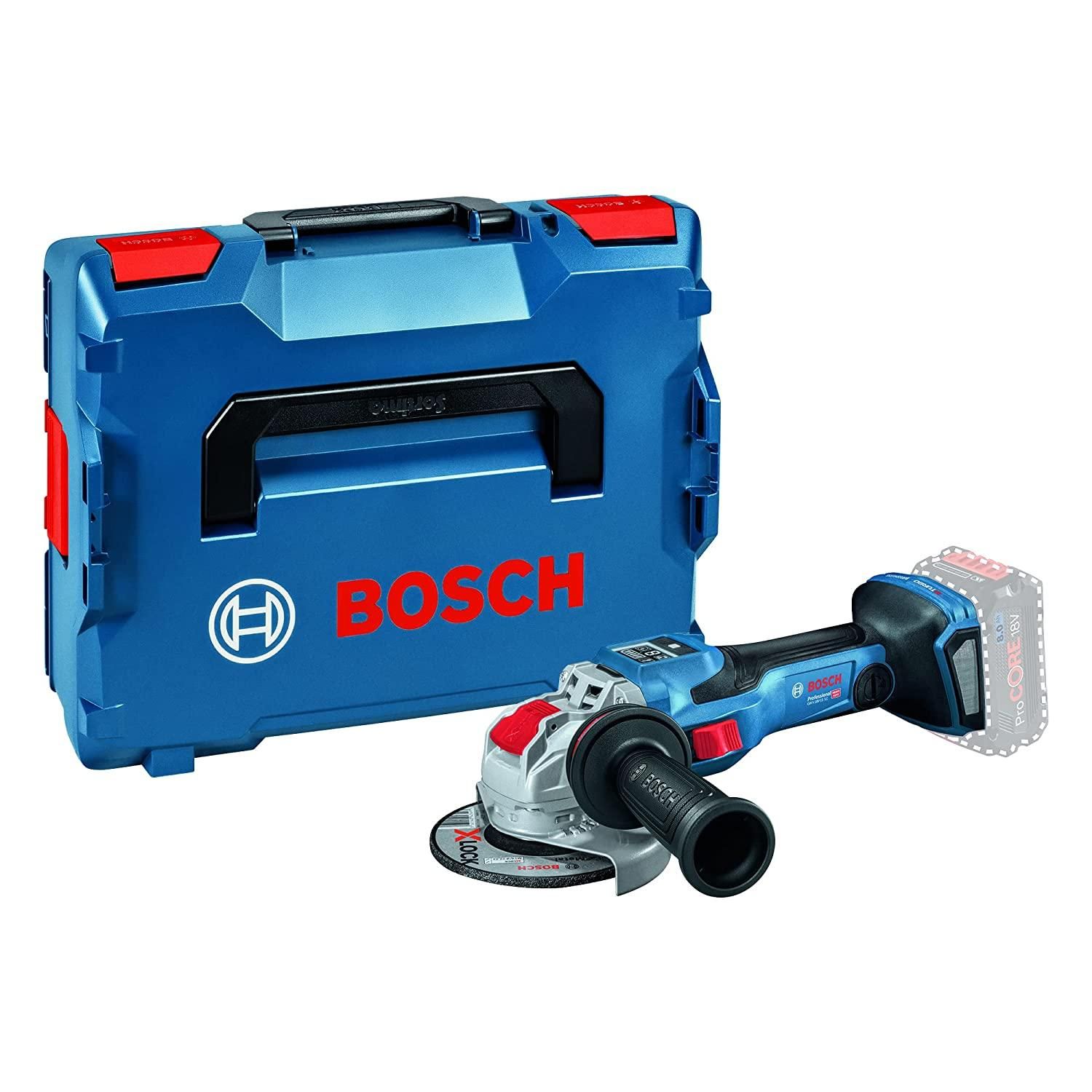2営業日で発送 BOSCH ボッシュ Bosch Professional ボッシュ 18V コードレスディスクグラインダー X-LOCK 本体のみ キャリングケース付 GWX18V-15SC5H