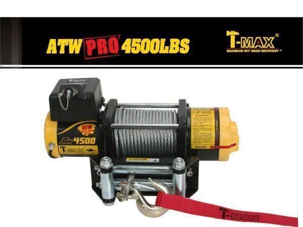 決算セール T-MAX 電動ウインチ 12V 4500LBS ATWPRO オフロード4X4 クロカン TMAX ティーマックス ティマックス ハンマーマックス ATV 四輪バギー