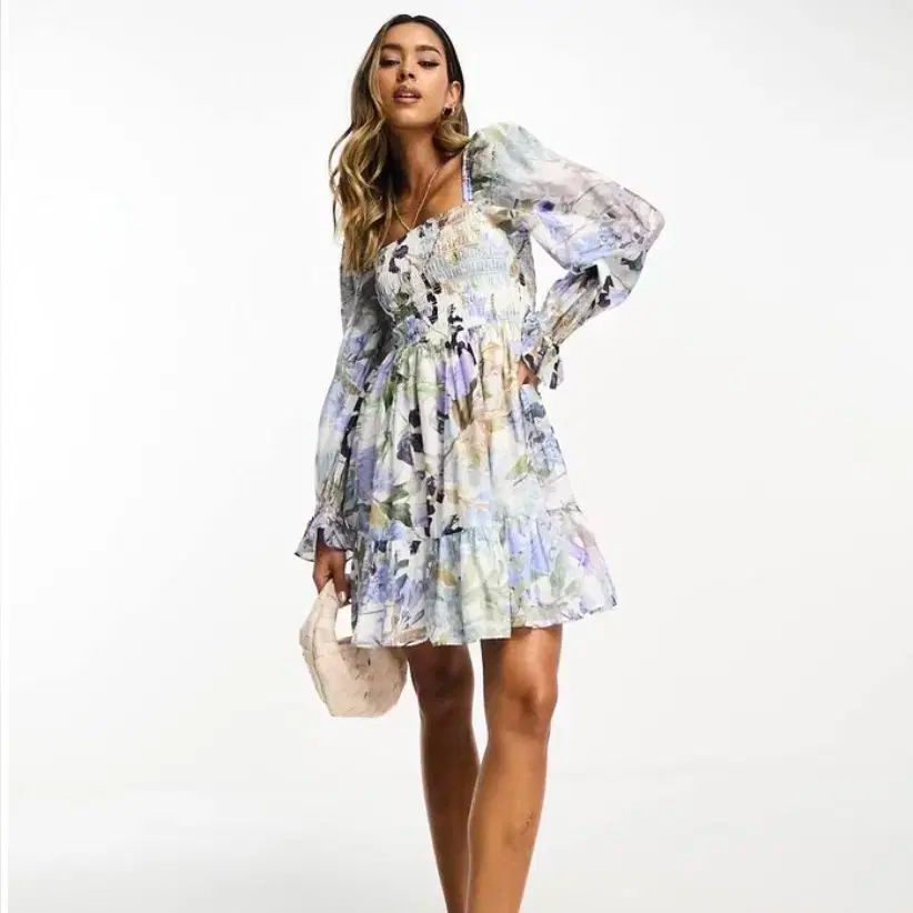 アンドアザーストーリーズ - Other Stories スモーク ミニワンピース 55-66