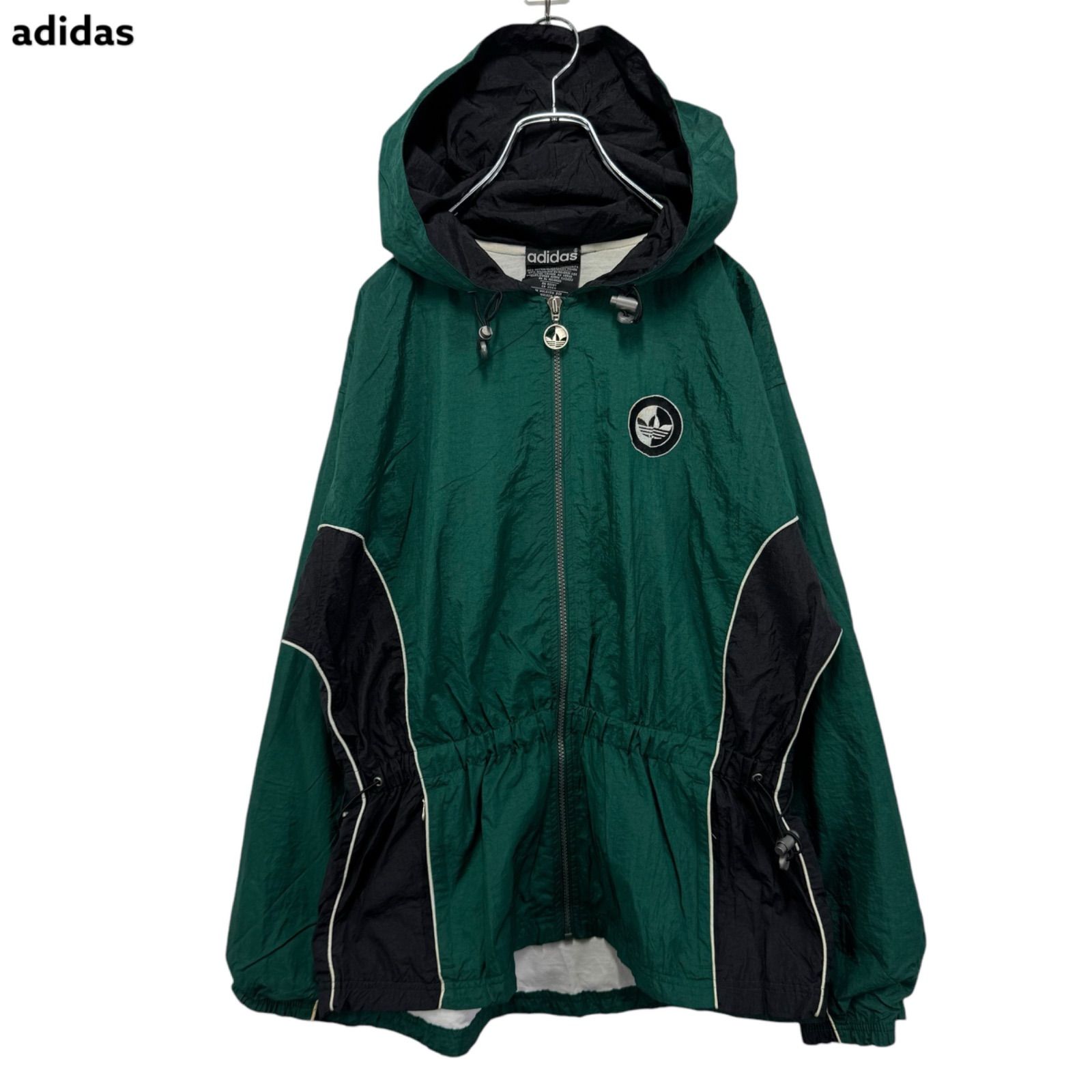 お得，お買い得 古着 アディダス adidas ナイロンジャケット 刺繍ロゴ