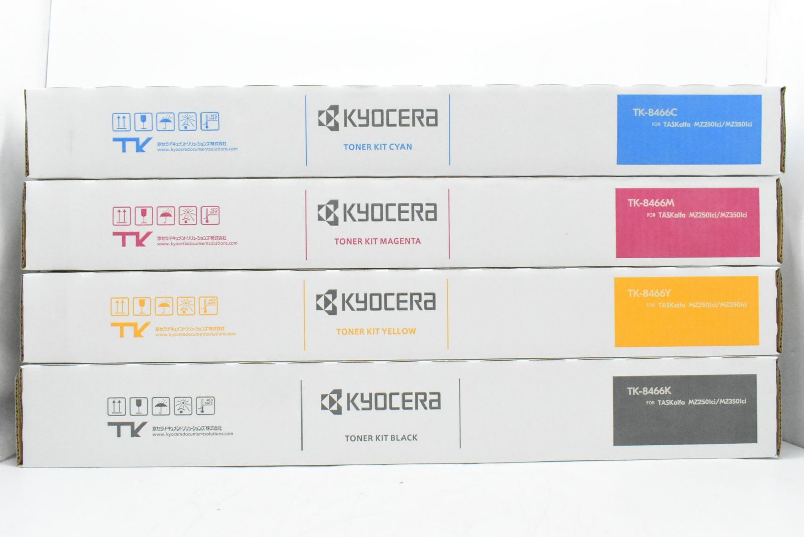 ♥ 京セラ 純正 トナー TK-8466 4色 シアン マゼンタ イエロー ブラック KYOCERA ITY7NA1558U4-D-N29-byebye