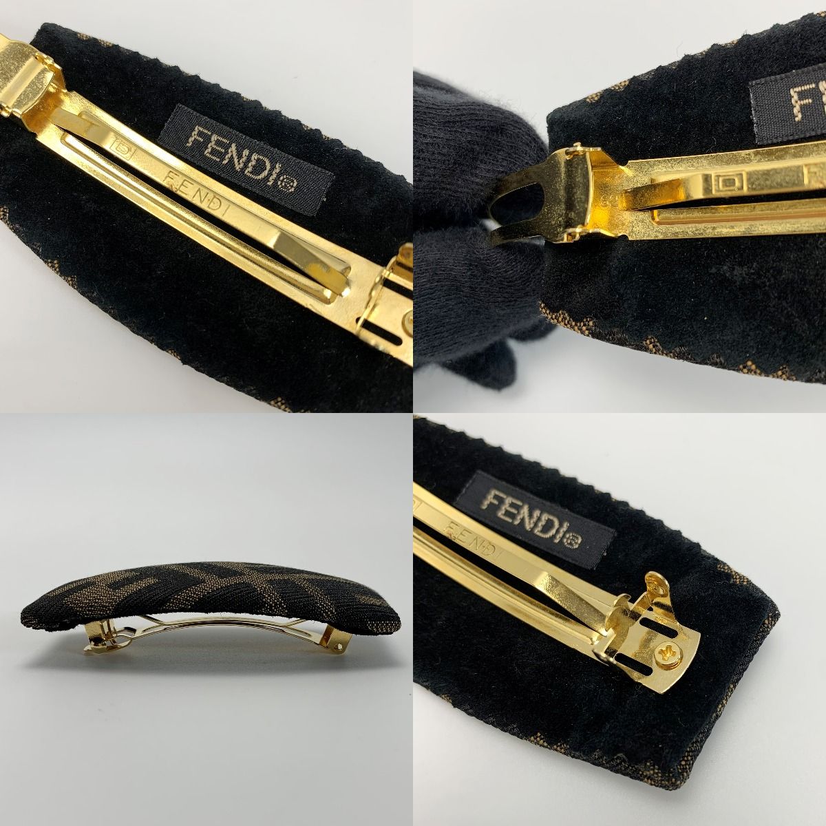 FENDI フェンディ バレッタ ズッカ柄 ヘアアクセサリー - メルカリ