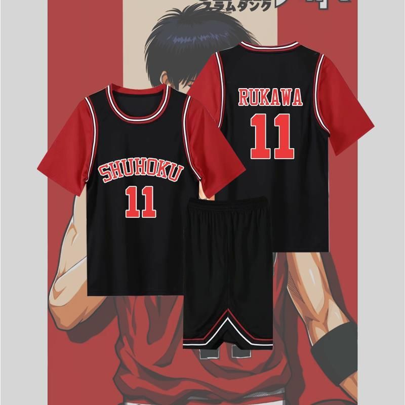 スラムダンク 11番 男女共通 半袖 SLAM DUNK エースプレイヤー 流川 楓