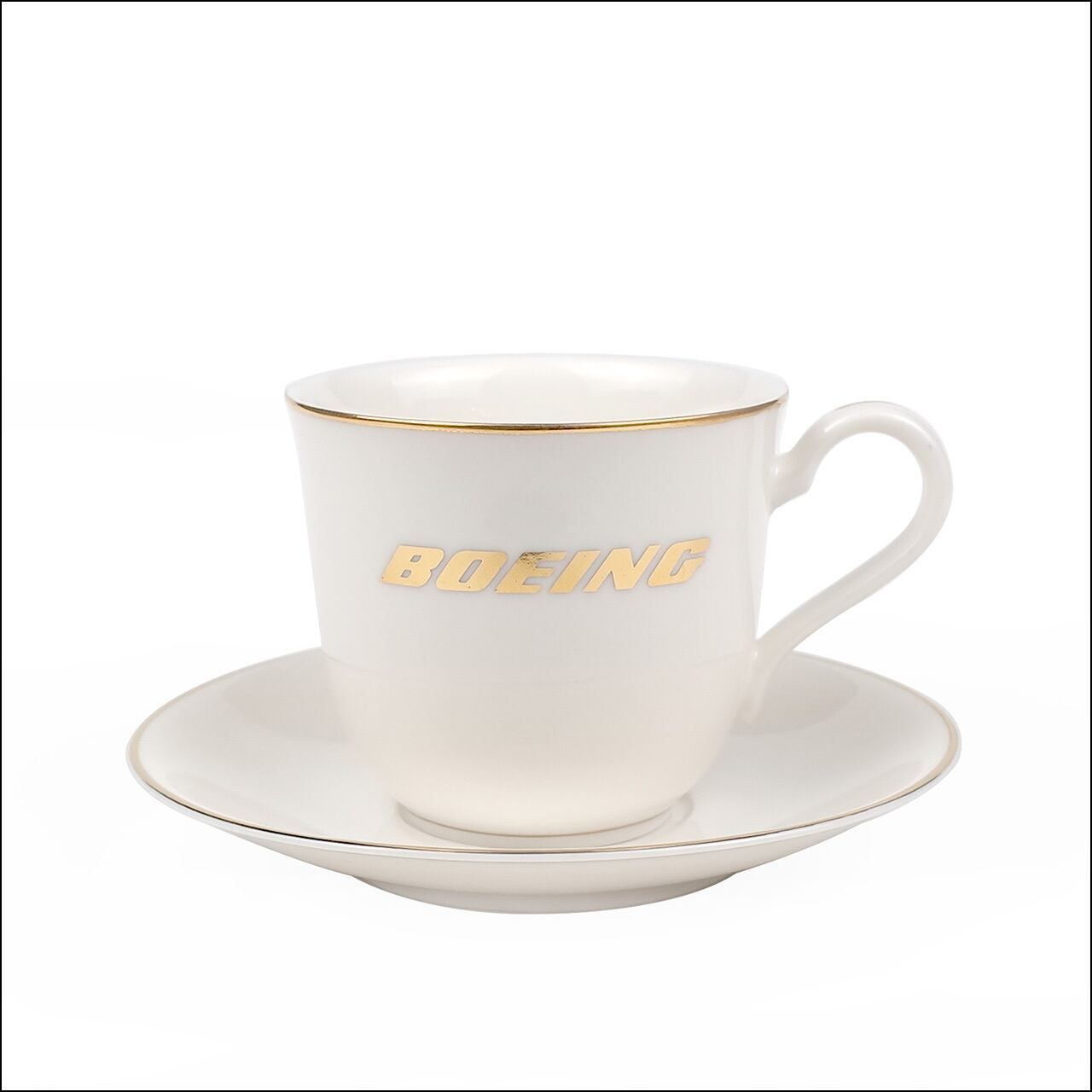BOEING Cup ＆ Saucer ボーイング カップ ソーサー ヴィンテージ 機内食 航空機 1980s-90s