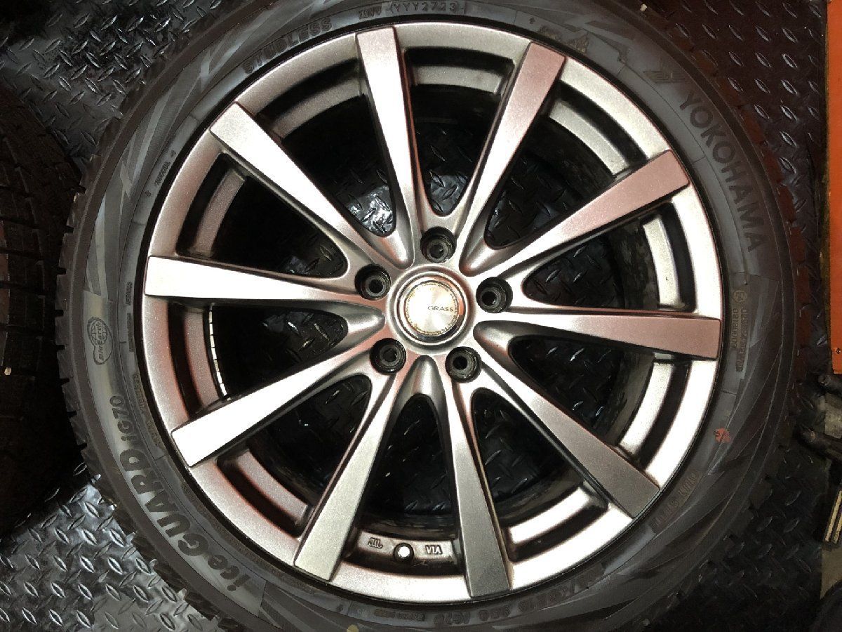タイヤ走行短め【YK iG70 235/45R18】スタッドレス【GRASS 18インチ 