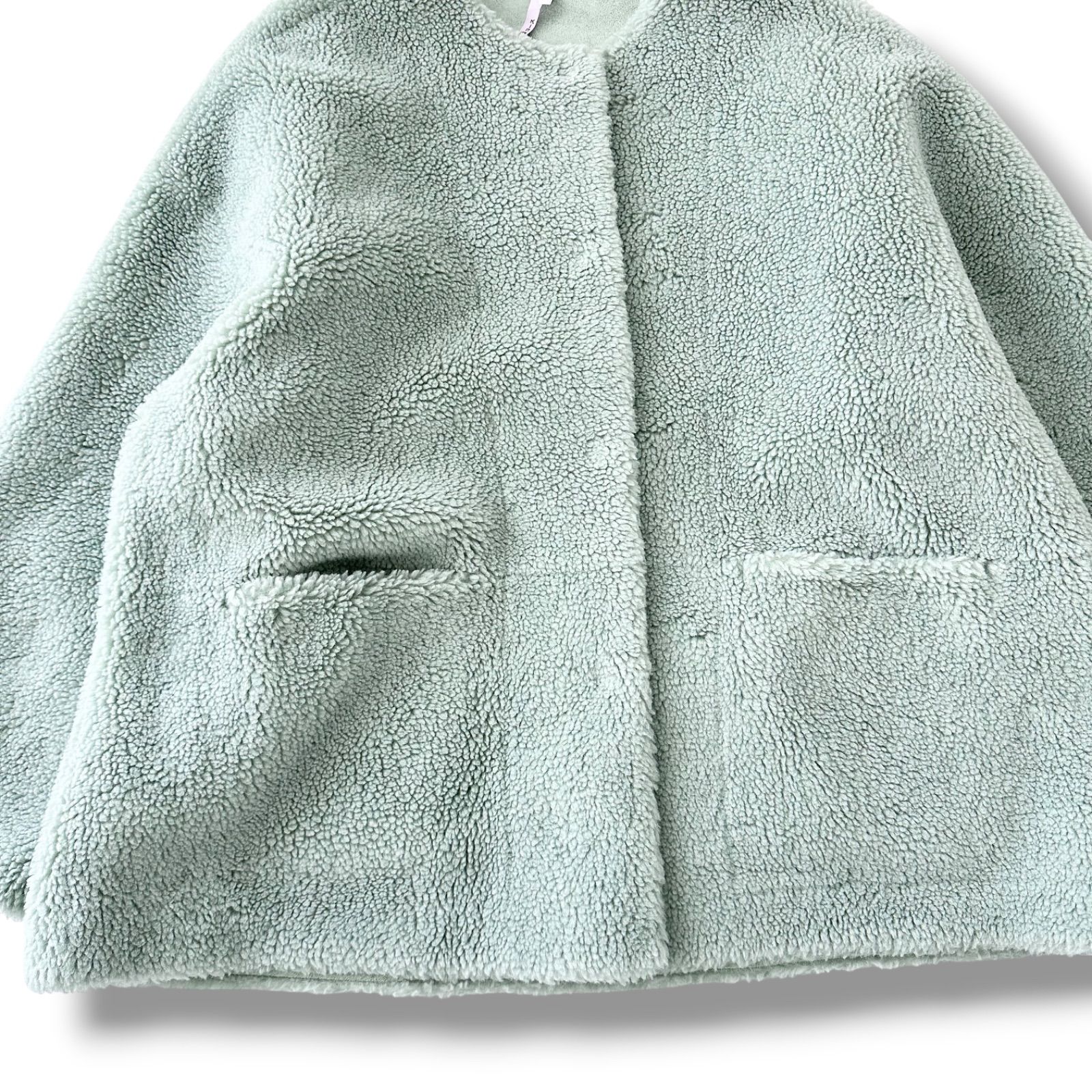 ミラオーウェン 23AW コクーンシルエット ショート丈 ボアコート