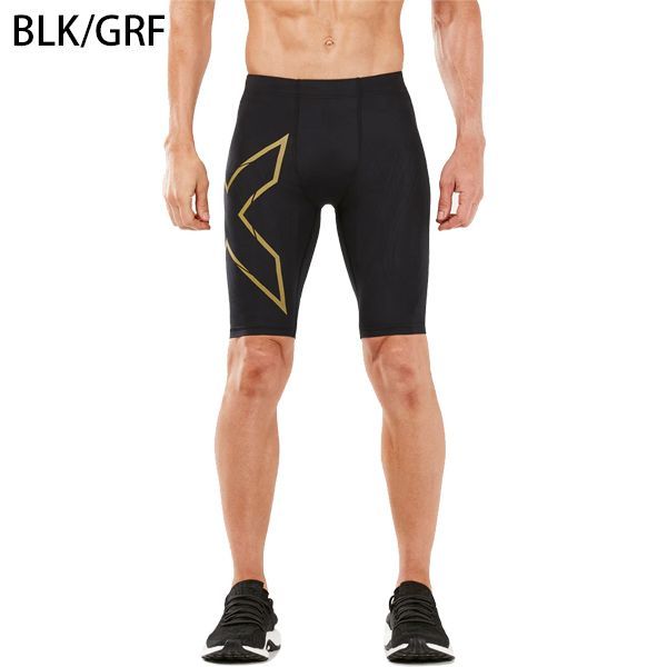 2 XU ツータイムズユー メンズ MCS ランコンプショーツ ショートタイツ ランニング マラソン トレーニング ショーツ 着圧 疲労軽減 MA 5331 B BLK GRF
