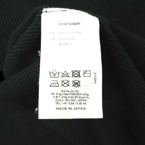 Graphpaper グラフペーパー Waffle ワッフル サーマル Graphpaper グラフペーパー 20AW Waffle S/S Tee オーバーサイズ
