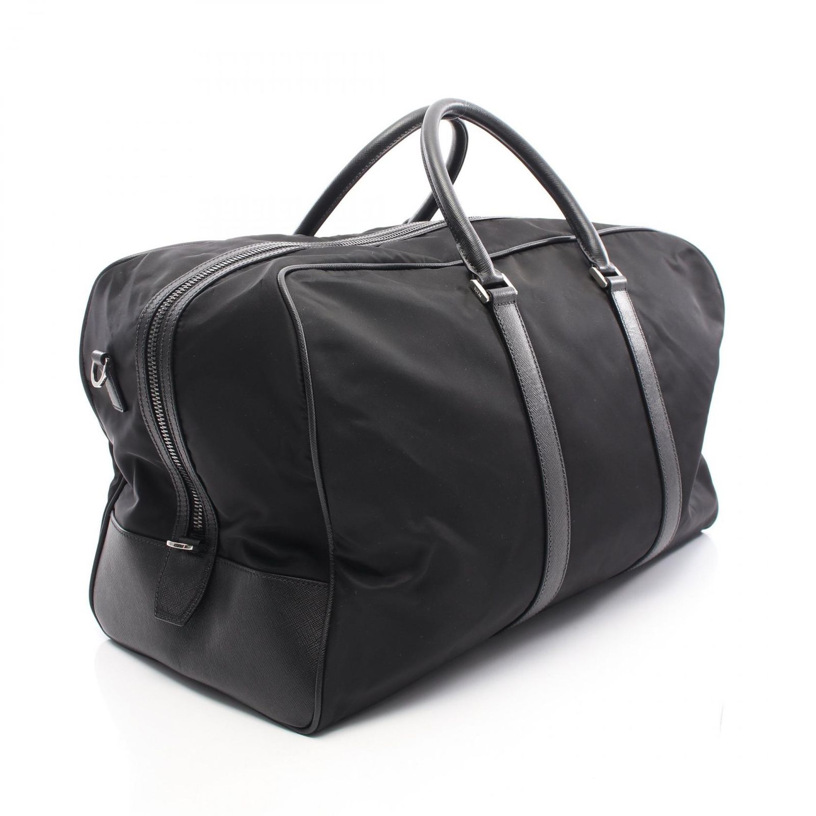 プラダ PRADA ボストンバッグ TESSUTO SAFFIANO 2VC007 ブラック