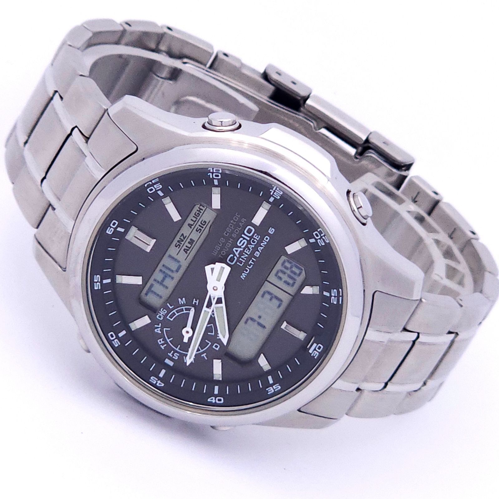 ☆良品 CASIO カシオ リニエージ LCW-M300 ソーラー電波 動作品