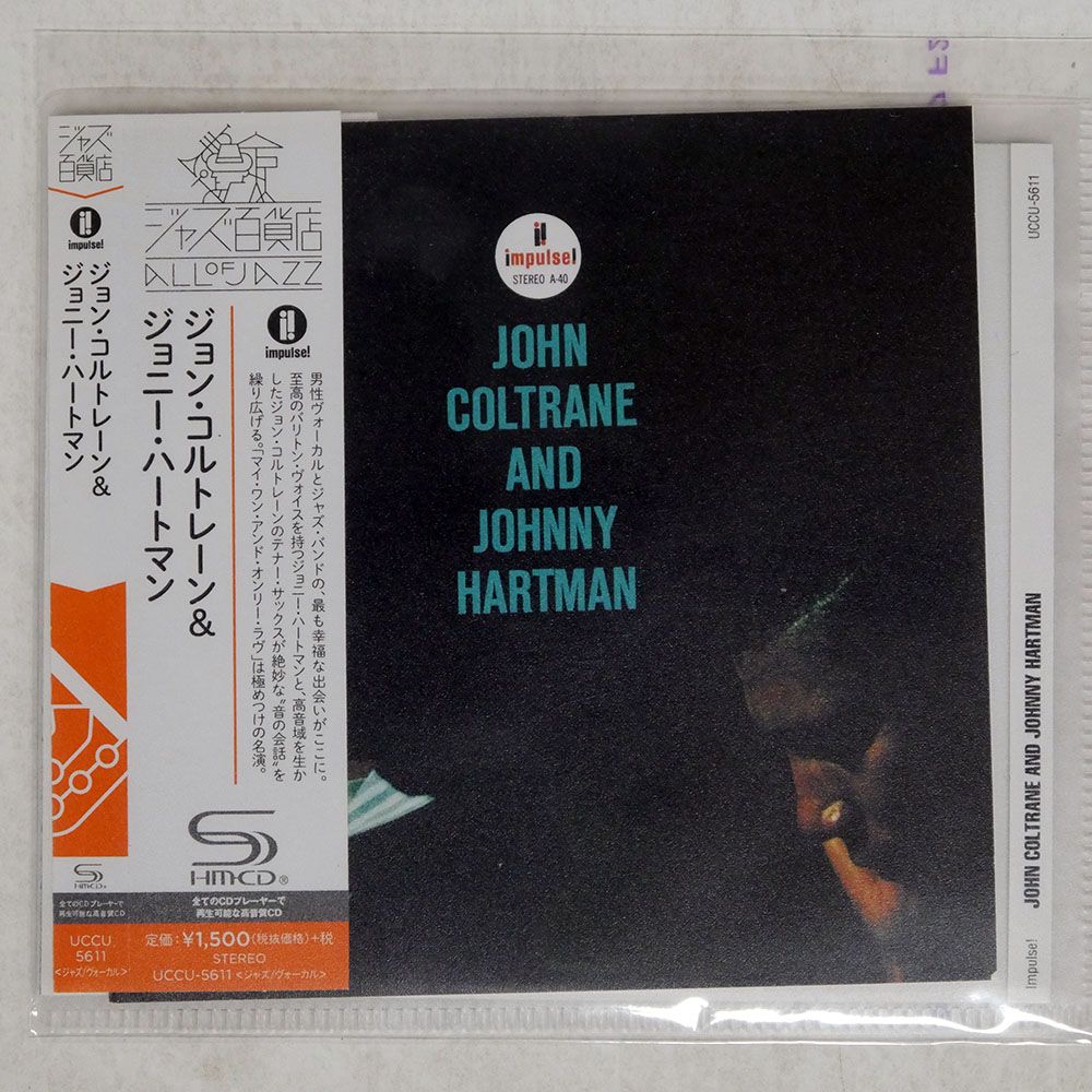 帯 国内盤 JOHN COLTRANE AND JOHNNY HARTMAN/SAME/IMPULSE 帯 国内盤 JOHN COLTRANE AND JOHNNY HARTMAN/SAME/IMPULSE