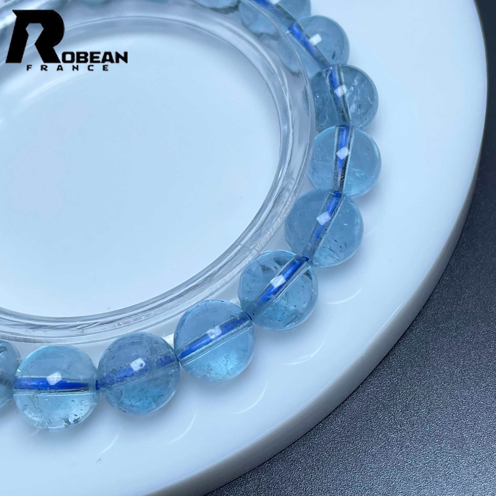 上級 EU製 定価10万円☆ROBEAN・ブルートパーズ☆ブレスレット 