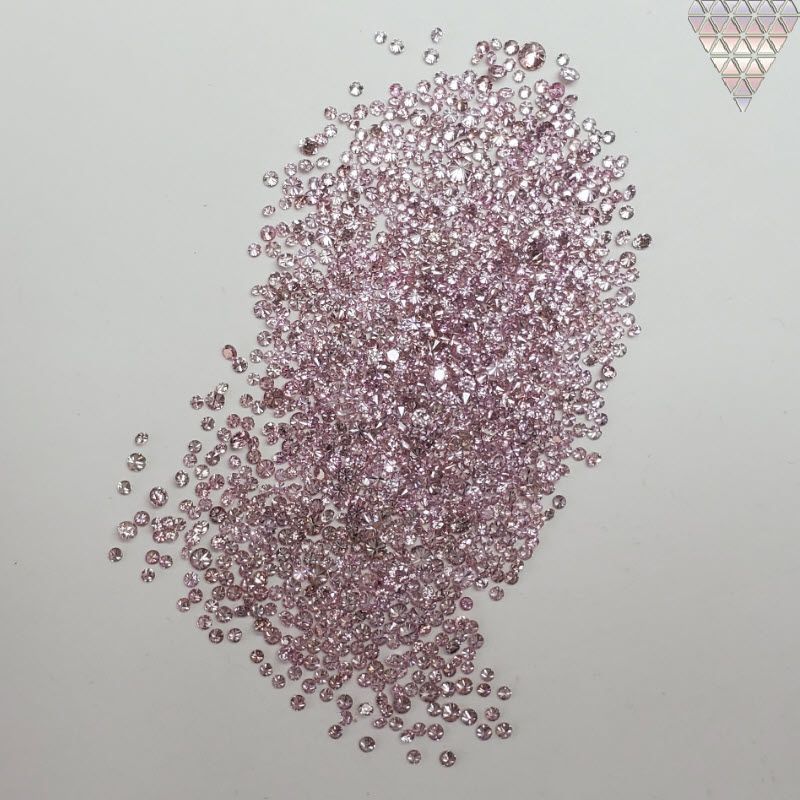 10 ピース 0.015 ct 合計 約 0.225 ct Fancy Intense Purplish Pink ±SI1 天然 ピンク  ダイヤモンド メレ 量り売り 品 - メルカリ