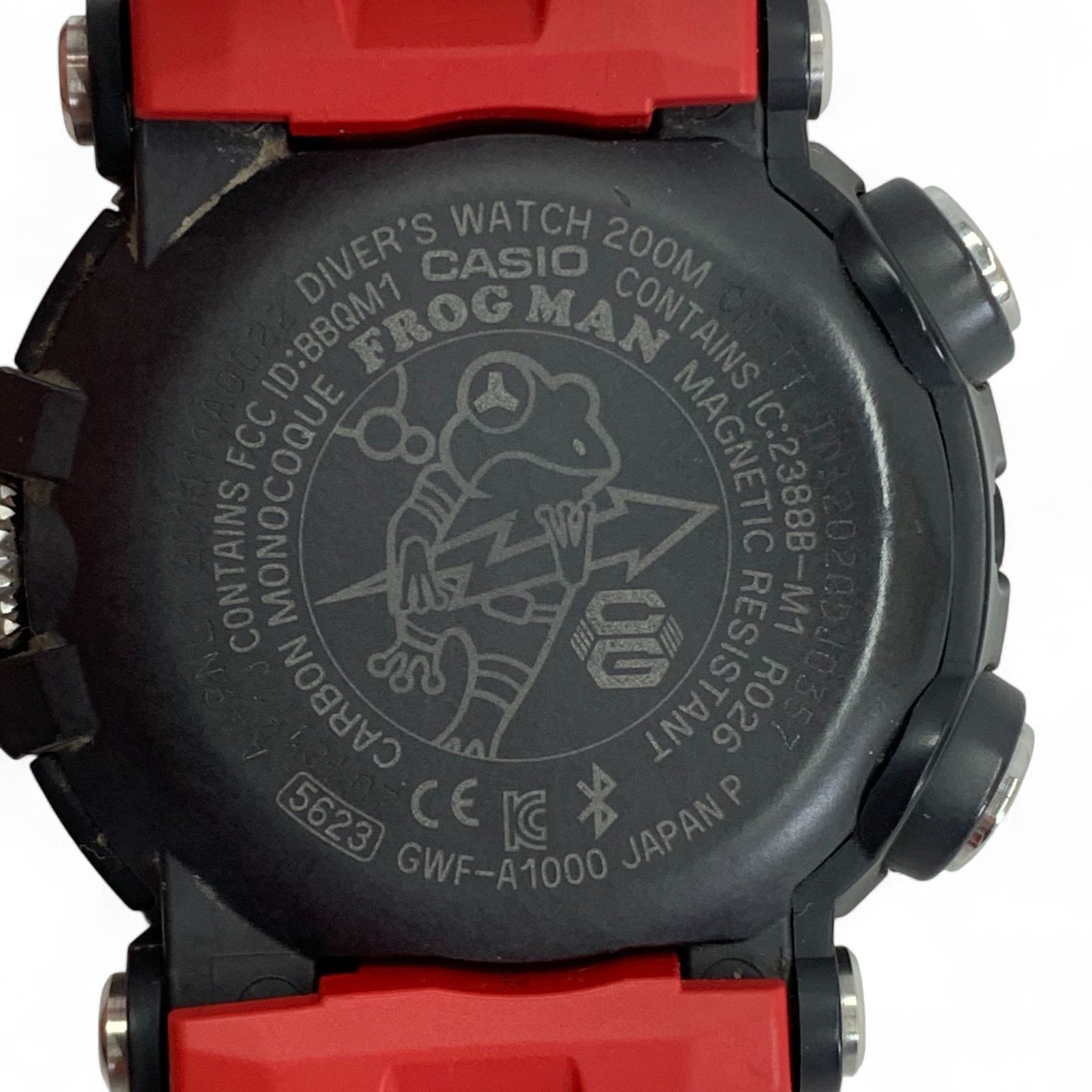 カシオG-SHOCK GWF-A1000-1A4JF フロッグマンアナログ　赤黒 カシオ G-SHOCK GWF-A1000-1A4JF MASTER OF G FROGMANの買取実績