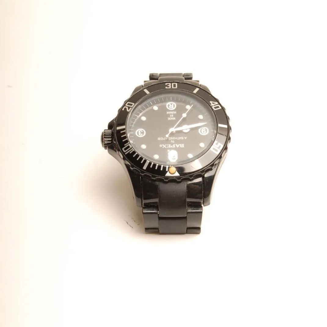 BAPEX 自動巻き ブラック腕時計 希少BAPE BAPEX 黒 ブラック 自動巻き