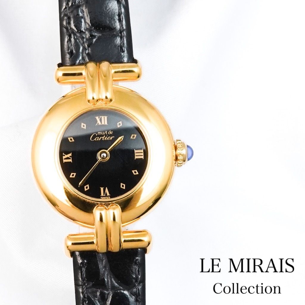 仕上済/ベルト2色】カルティエ コリゼ ゴールド レディース 腕時計