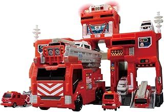タカラトミー TAKARA TOMY トミカ 変形出動 ! ビッグファイヤー - コマンドステーション ミニカー 車 おもちゃ 男子用 3歳以上 玩具安全基準合格 STマーク認証 TOMICA
