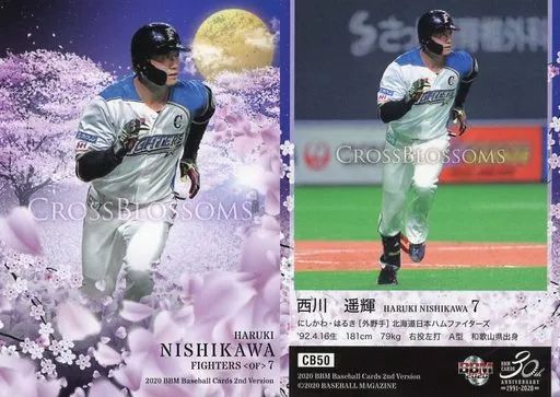 西川遥輝　BBMカード　PICTURESQUE ミントモール / MINT 浦和店 / 2025 BBM 2ndバージョン 西川遥輝