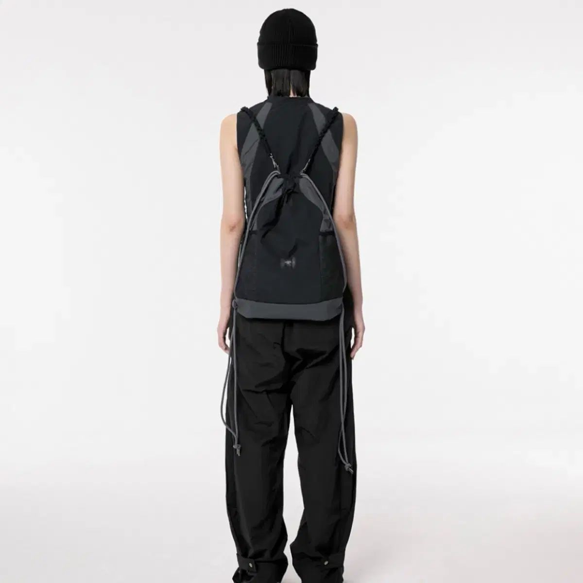 FLAREUP フレアアップ ナップサック　ナップザック　ブラック　韓国 セール】【FLAREUP】16.Division Gym Sack（バックパック