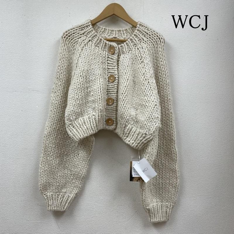 USED 古着 カーディガン 長袖 wcj wcjapan ハンド ニット
