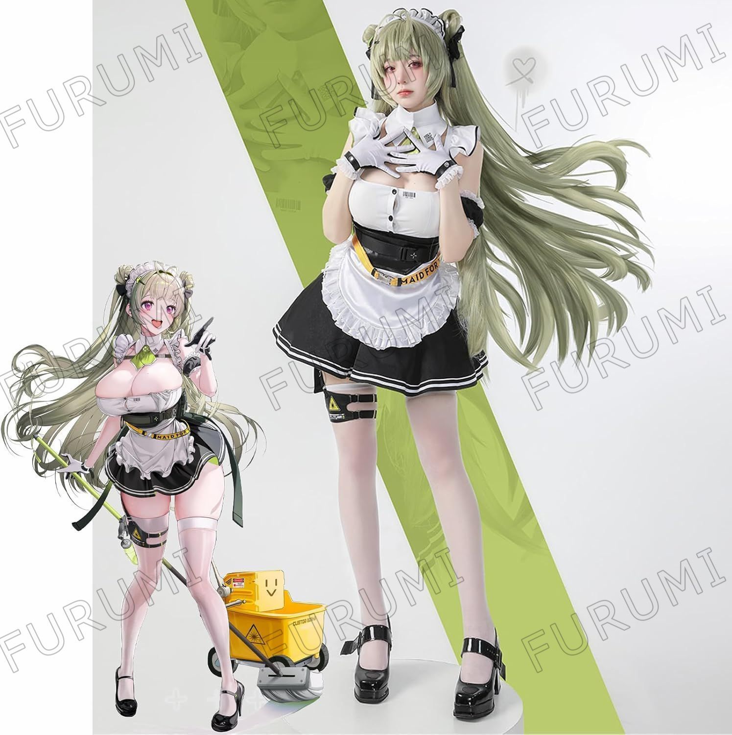NIKKE ソーダ メイド服+バニー服セット ウィッグ付き Amazon.co.jp: [WRTY] 勝利の女神：NIKKE コスプレ衣装 ニケ