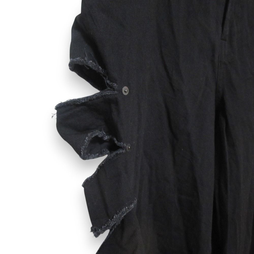 美品 23SS LIMI feu リミフゥ カッティングスリット ワイドデニム  