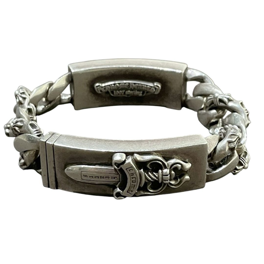 クロムハーツ Chrome Hearts クロスダガーダブルIDブレスレット