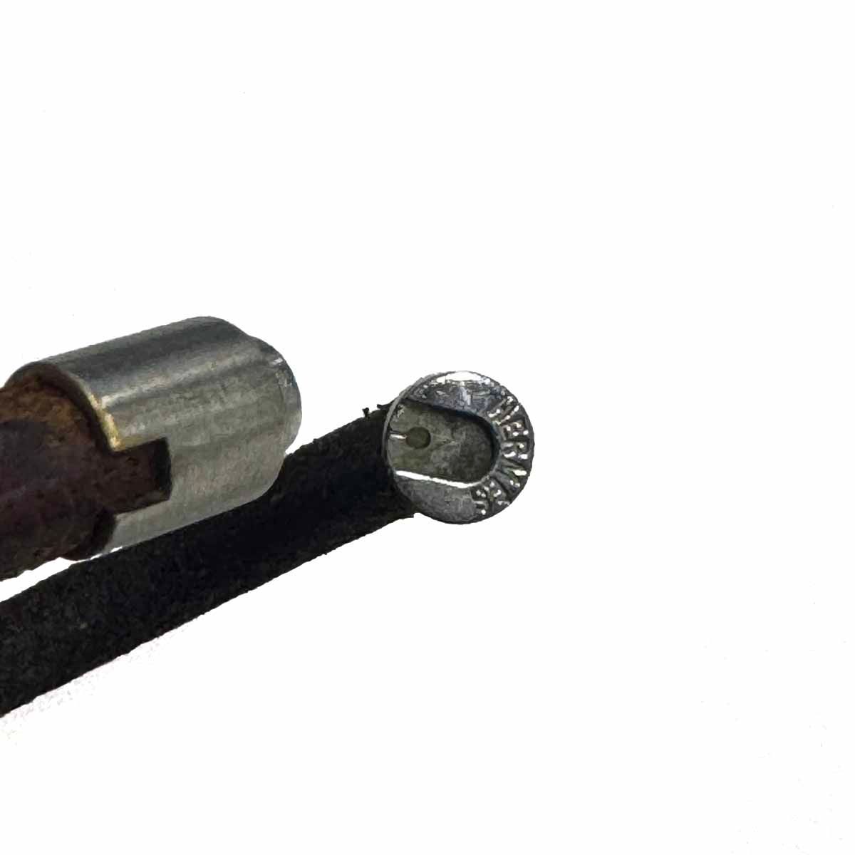  HERMES エルメス イオタレザーブレスレット バングル リストバンド アクセサリー