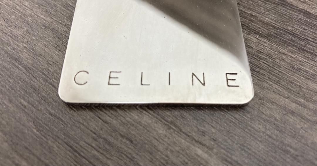 CELINE バッグチャーム ストラップ CELINE セリーヌ CUBE バッグチャーム キーリング キーホルダー
