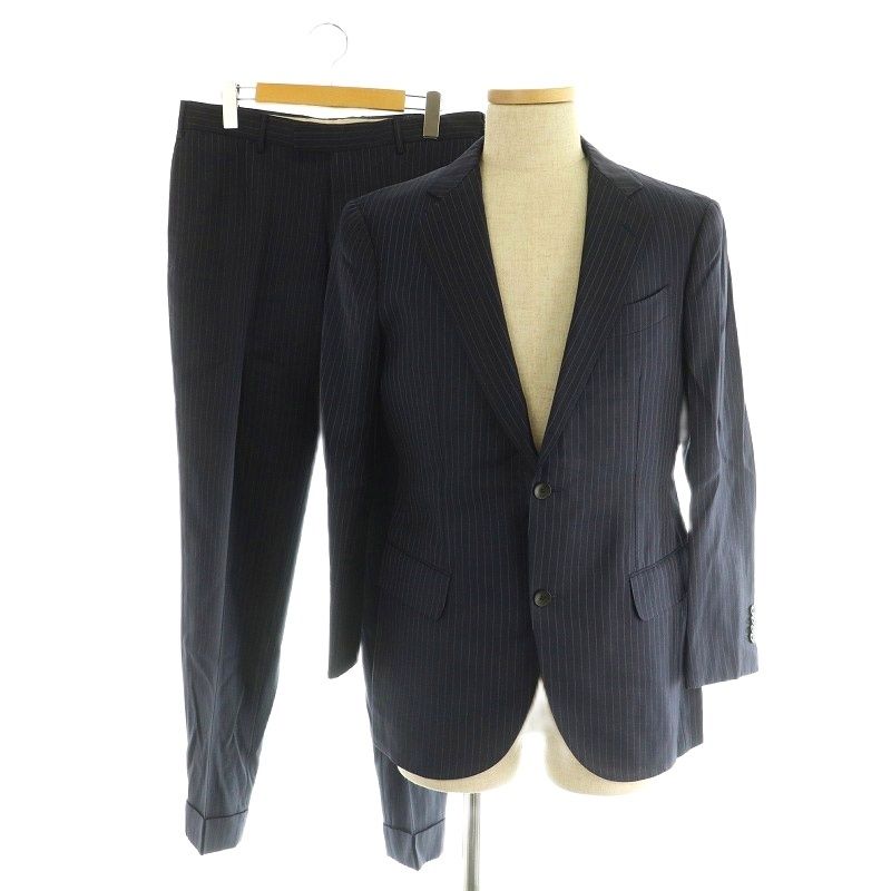 ドーメル DORMEUIL シングルスーツ セットアップ ストライプ