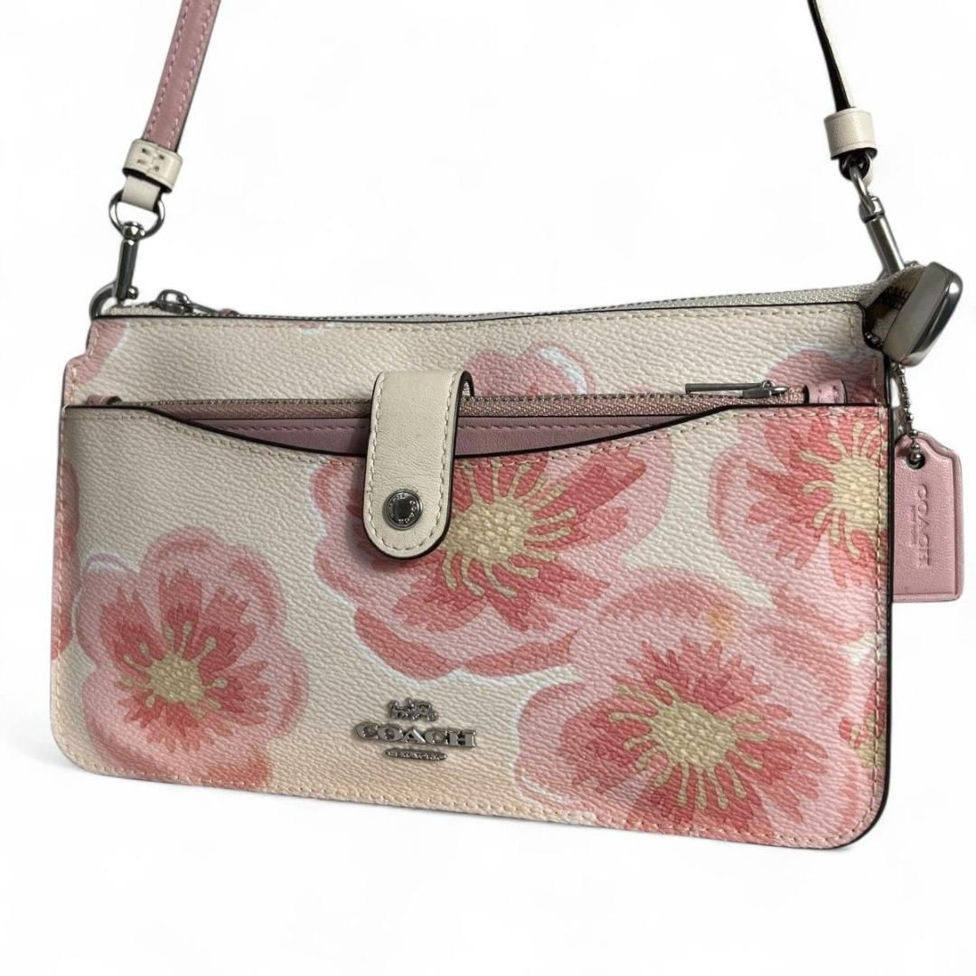 極美品 COACH コーチ ショルダーバッグ 花柄 日本限定 ノア